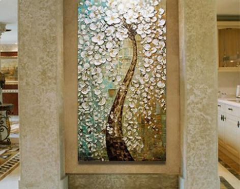 自画自卖 玄关装饰画过道走廊无框画挂画壁画...