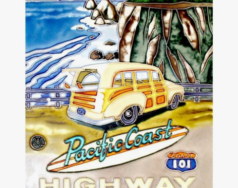 洛阳唐三彩瓷板画手绘陶瓷画中欧式客厅风景装...