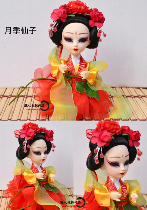 北京唐人坊绢人娃娃木偶京剧戏曲人物木偶中国...