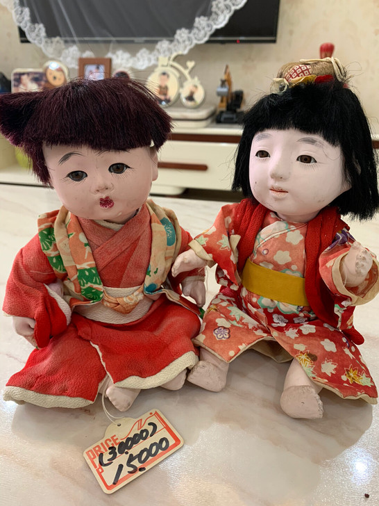 日本带回座式市松人形转让,娃娃应该是6 7...