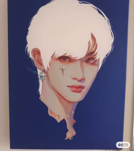 出时代少年团丁程鑫饭制A3无框画，vd已截...