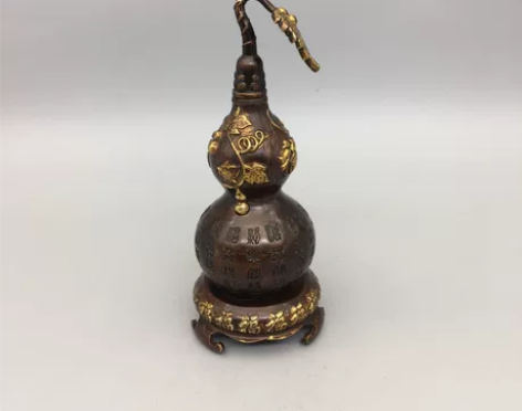 古玩铜器收藏,小号百福葫芦,工艺精湛 ,包...
