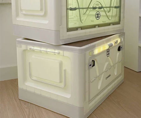 户外带灯露营收纳箱可折叠野营车载后备箱收纳...