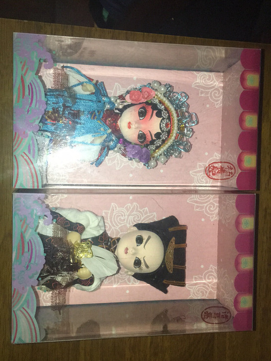 唐人坊绢人娃娃京剧人偶中国特色民间工艺品摆...