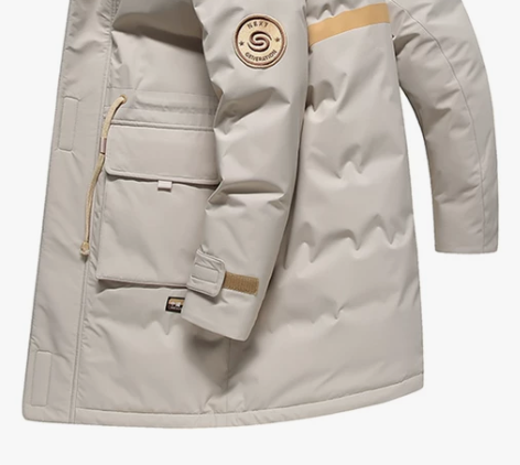 雅鹿官方反季清仓羽绒服男士中长款2022年...