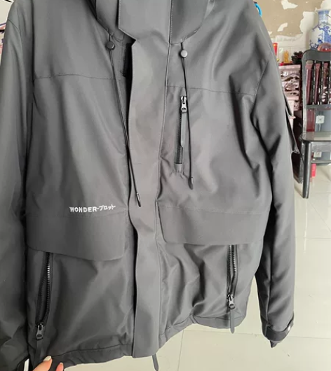 男士羽绒服L号 全新一次没穿140斤左右穿...