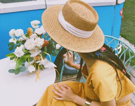 旅侠 海边度假沙滩遮阳帽时尚短檐草帽出游B...