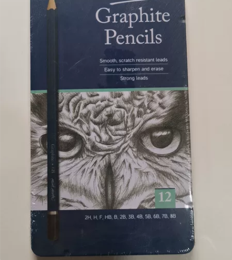 画材店尾货，蒙玛特12支素描铅笔铁盒装（每...