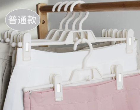 无痕家用裤架裤夹jk群夹衣架夹子裤挂衣收纳...