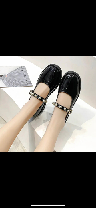 jk、制服百搭可爱减龄洛丽塔漆皮皮鞋