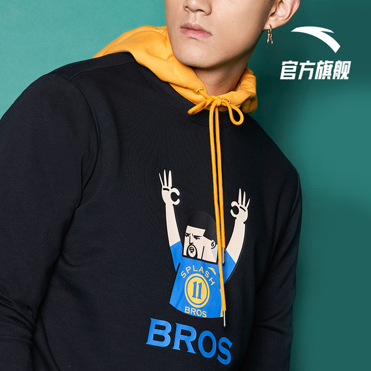 安踏卫衣男2021春季新款运动情侣卫衣学生...