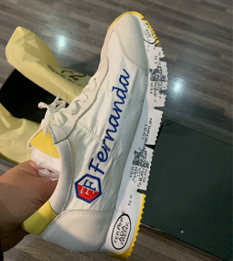 全新F2潮牌男式运动鞋，牛皮+布，40码 ...