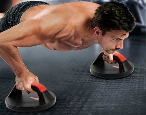 旋转多功能俯卧撑板支架男士训练器胸腹肌臂肌...