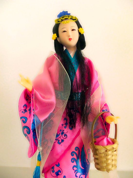 唐人坊绢人娃娃  四大美女  美人西施浣纱...