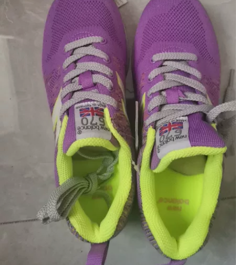 新百伦女鞋，38码，防滑防臭，针织透气 感...