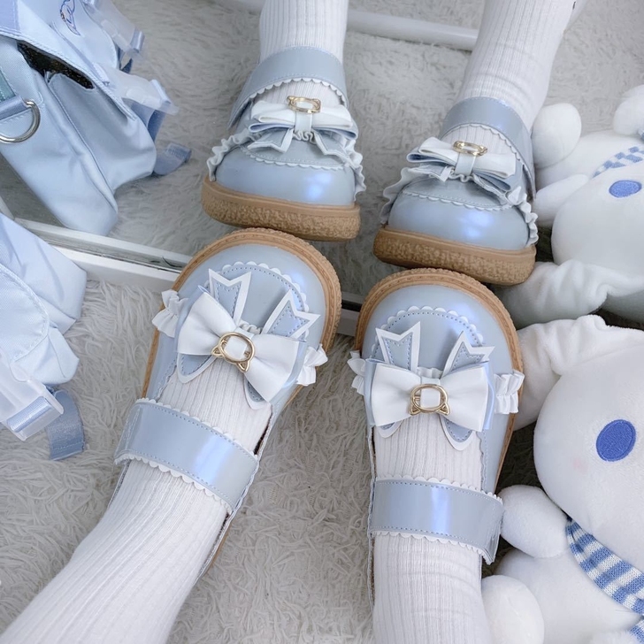 日系小皮鞋女圆头可爱学生软妹制服jk大头娃...