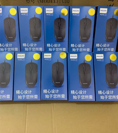 飞利浦有线鼠标spk7234 全新未拆封包...