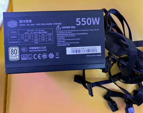 酷冷至尊550W金牌全模组电源 ，额定功率...