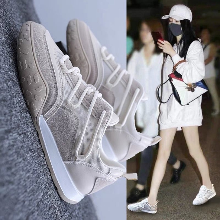 春秋季2021新款女鞋阿甘鞋运动鞋潮ins...