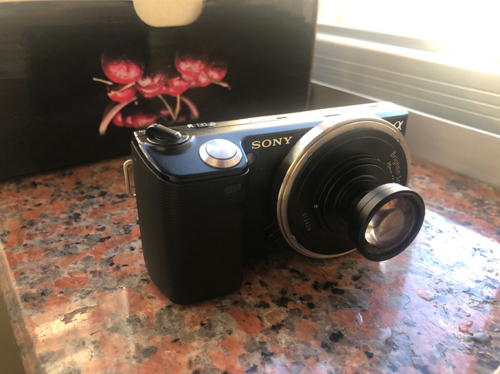 索尼nex5c微单成色轻微划痕 一个原装电...