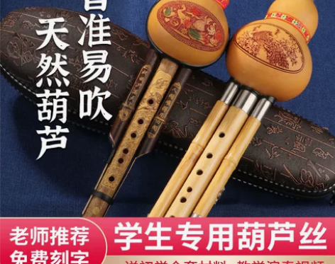紫竹葫芦丝乐器初学者C调降B调防摔儿童小学...