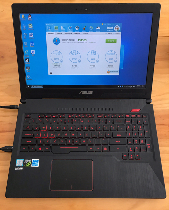 华硕 FX63V 飞行堡垒第四代， 15英...