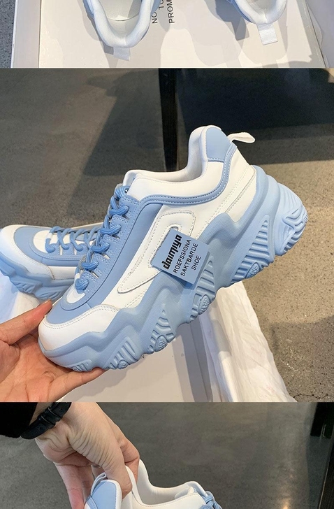 特价清仓老爹鞋女ins潮秋冬季韩版百搭厚底...