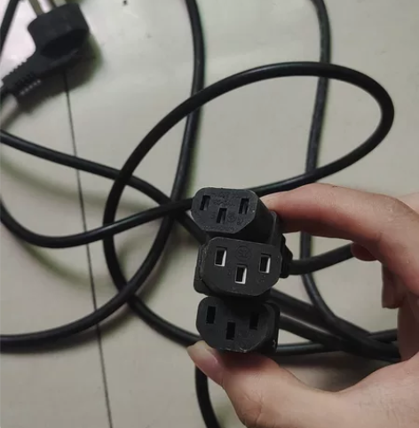 三孔电源线台式电脑主机显示器电饭锅电饭煲点...