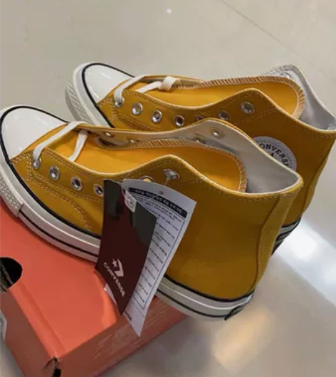 匡威1970高帮，橙色38码，着急用钱，便...