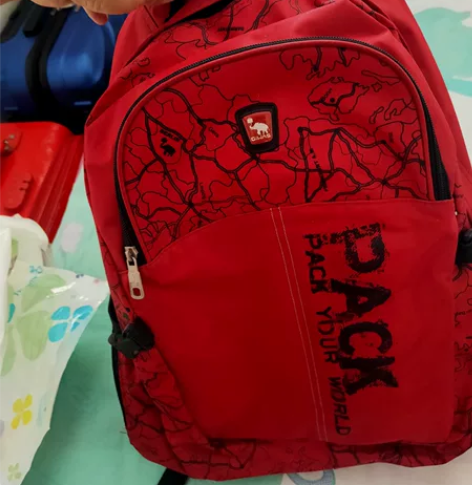 【闲置  九成新】爱华仕双肩背包书包电脑包...