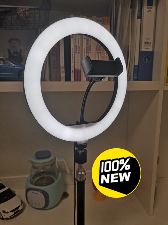 【亏本处理】大号补光灯桌面手机支架落地直播...