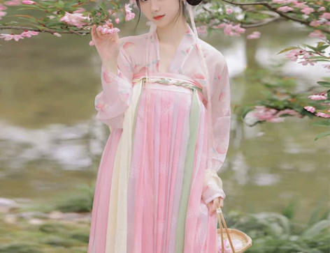 闲置汉服，拍照超好看！妃亦坊原创汉服女【桃...