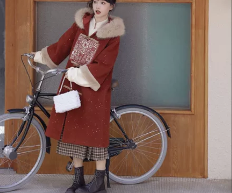 七月夕汉服 祈年 原创对襟针织短衫汉元素连...