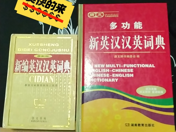 学生必备!新英汉汉英词典 大本+小本(九成...