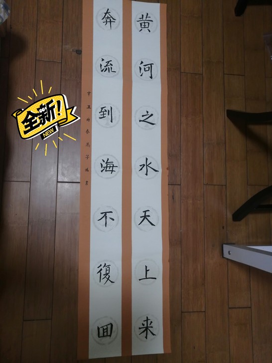 9岁小朋友，欧体楷书