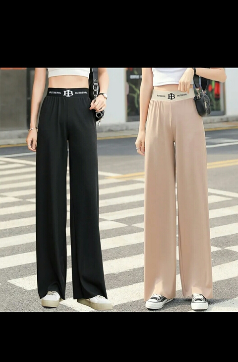 冰丝字母阔腿裤  尺码L  全新没有穿过。...