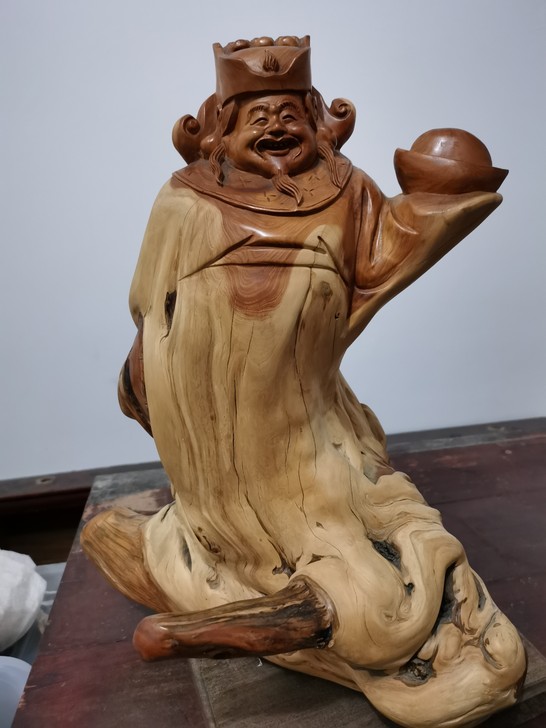 搬新家，工艺品闲置，一尊财神爷，重18斤，...
