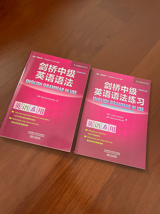 剑桥中级英语语法 全新 无标记无折痕 2本...