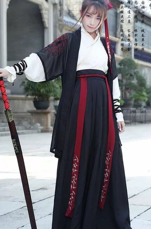 改良汉服男女春夏绣花交领襦裙日常汉元素古装...