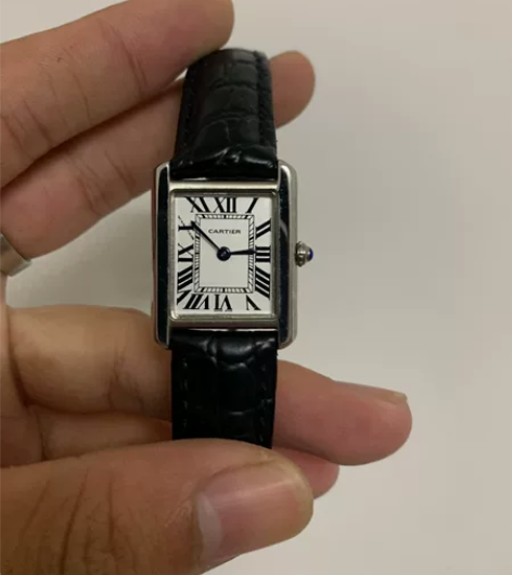 Cartier卡地亚方卡手表小号女 朋友几...