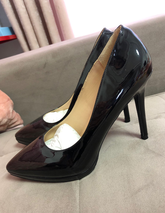 2021年新款百搭性感尖头超高跟鞋女细跟真...