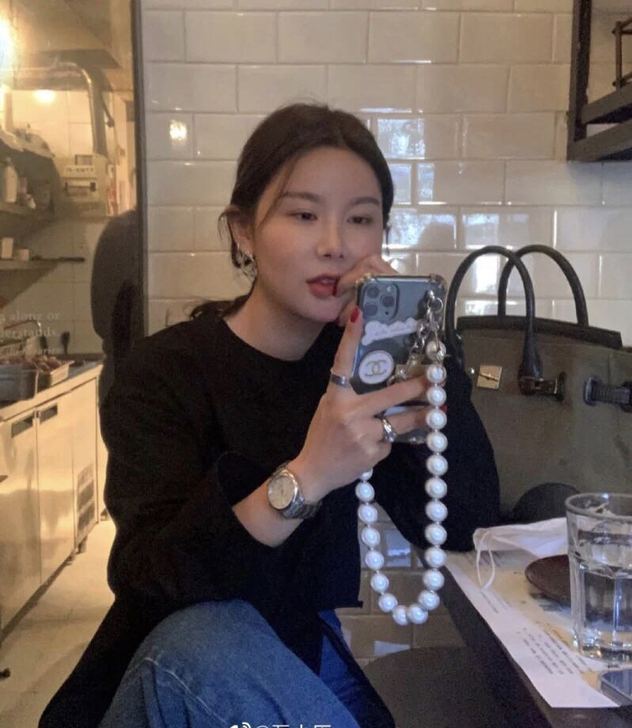 bene 网红韩国挂绳吊坠手机链珍珠挂饰 ...