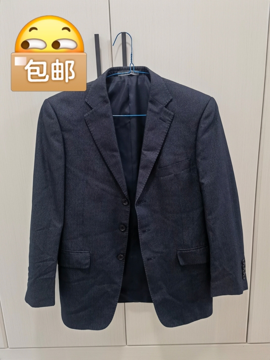 利郎LILANZ春秋男士西服 西裤 一套黑...