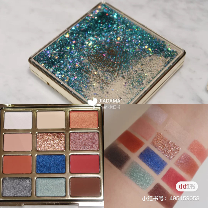 susisu眼影盘 玛祖蓝的眼泪 仅试...