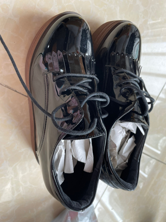 贝洛妮女士系带增高皮鞋