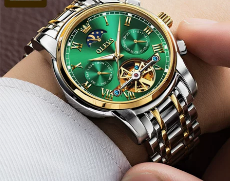 瑞士正品名牌绿水鬼手表男士品牌名表全自动机...