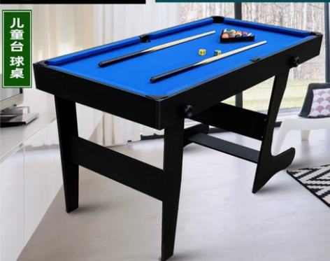 鲨鱼小型家用折叠式台球桌 桌球台迷你桌游玩...