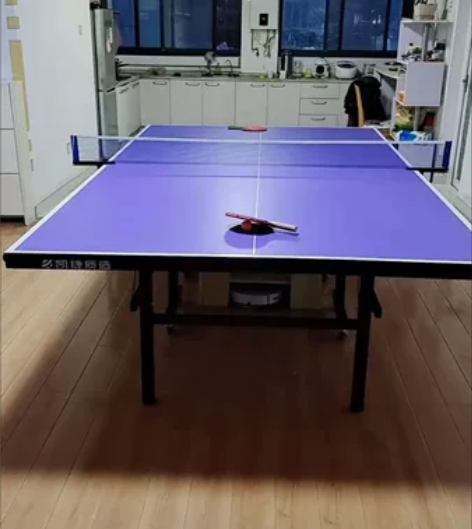 (清仓处理)双鱼家用室内可折叠乒乓球桌带轮...