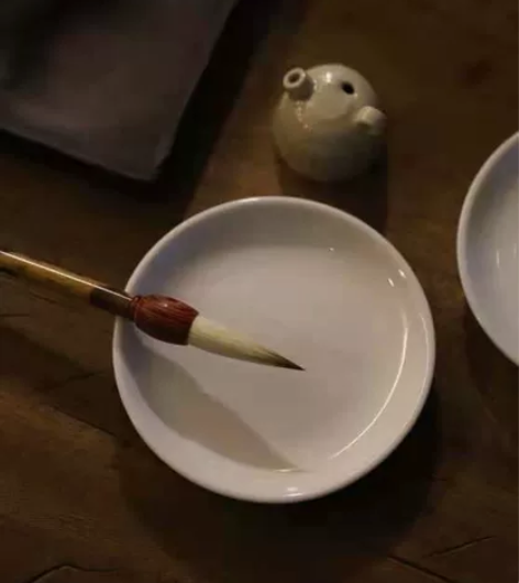 笔舔/碟盘/杯托/壶承民国白釉柴烧 窑口 ...