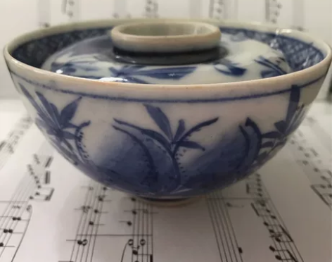 青花老盖碗  寿桃  什么什么年制我看不懂...